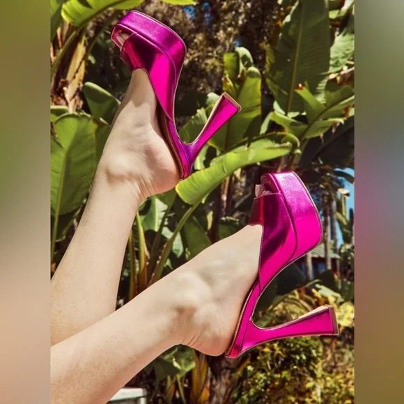 Cassia heeled mule by Just Fab size 8 - Picture 4 of 5